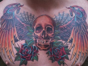 Mason - Color Skull Chest piece